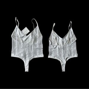HAUTY white bodysuit One Size NWT